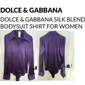 Dolce & Gabbana long sleeve Silk Body Suit
